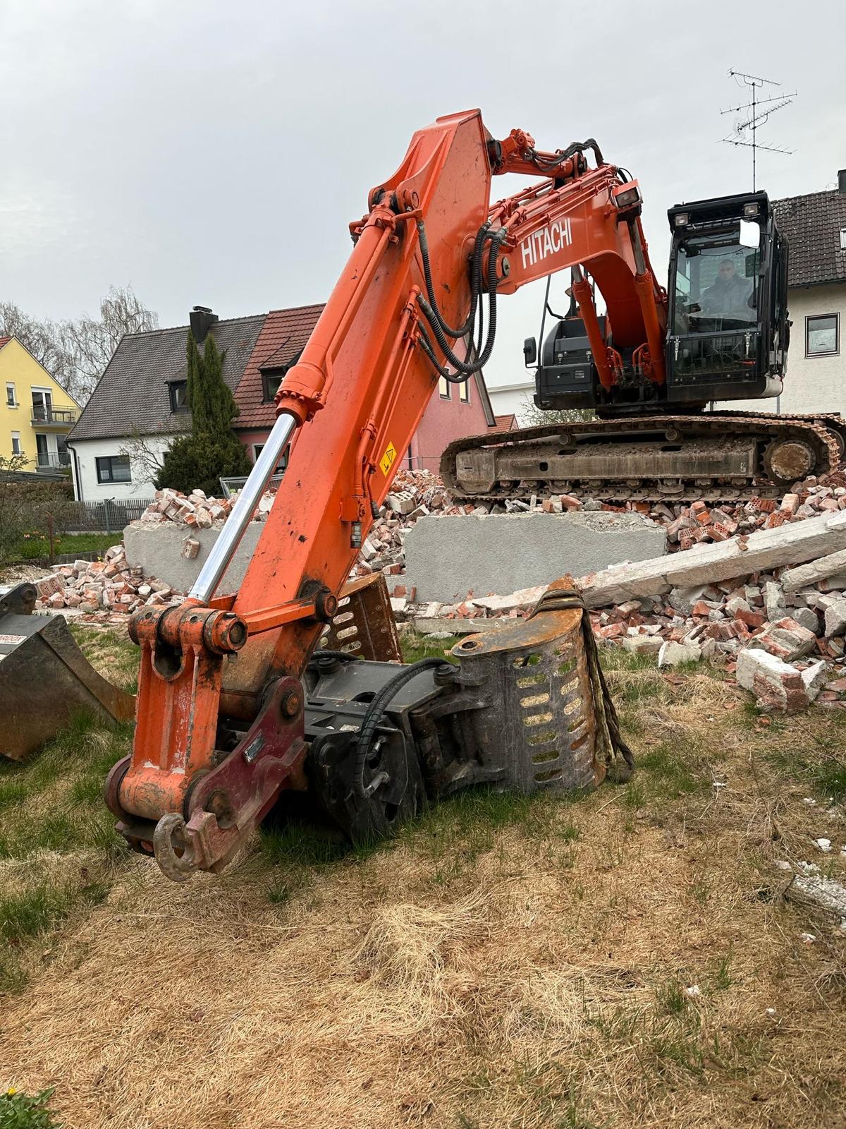 Baggeranbaugeräte beim Rückbau